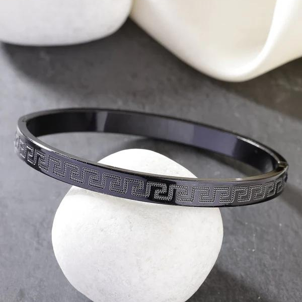 Plated Stainless Steel Kada Bracelet For Men