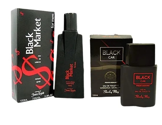 Pack of 2 Perfume Black Car & Black market